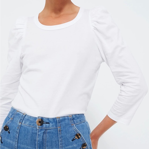 Tuckernuck Pomander Place White Vesty Longsleeve Crewneck - Picture 1 of 10